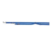 Laisse pour chien réglable double Trixie Premium Bleu XS/S