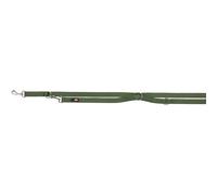 Laisse pour chien réglable double Trixie Premium Vert XS
