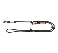 Trixie Laisse BE Nordic 17225 – En V réglable pour chiens S–M 2 m Ø 8 mm Noir/Sable