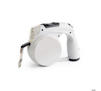 InnovaGoods Laisse rétractable pour chien Leashic 6 en 1, lumière LED, compartiments pratiques