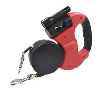 Laisse pour Chien Rétractable - Laisse Rétractable Renforcée avec Éclairage LED | Accessoires pour Chiot avec Bouton de Verrouillage pour Races Petites et Moyennes - Promenade et Éducation