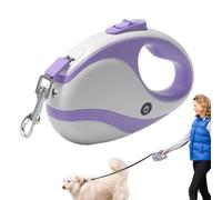 Laisse pour chien rétractable pour chien, laisses pour chiens rétractables - Dog Leashes Tractor Pet Tape avec lampe de poche USB | Corde de traction de câblage d'entraînement de marche sécurisée avec