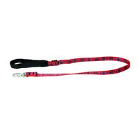 Laisse pour chien traditionnelle Arka Haok Plaid Rouge 20/100 cm