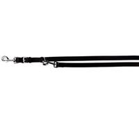 Laisse pour chien Trixie Police Line Active Leather Black