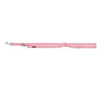 Laisse pour Chien - TRIXIE - Réglable - Taille L/XL - Couleur Rose - Nylon Résistant