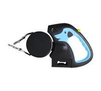 Laisse pour chiens avec lumière - Laisse rétractable pour animaux de compagnie de 3 mètres | Laisse pour chiens rétractable automatique à double tête | Laisse pour promener les chiens | Laisse pour