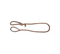 Kerbl Laisse pour chien Roma – cuir cognac, coulissante avec collier intégré 170 cm 8 mm