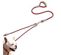 Laisse pour Chiens De Taille Moyenne | Nylon Double Attache - Laisse Renforcée 1.5 M avec Poignée Confortable,pour Éducation Canine Randonnée Et Exercice en Extérieur