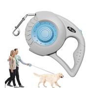 Laisse pour chiens de taille moyenne rétractable, poignée souple antidérapante, sangle de randonnée pour animaux de compagnie avec poignée antidérapante, corde en nylon solide, frein à une main pour