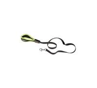 Laisse pour Chiens ERGOFLUO G25/120 en Nylon Avec Poignée Ergonomique Rembourrée Vert acide