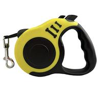 Laisse pour Chiens, Rétractable Ergonomique, pour chiens de poids max 15 kg, lacet 3M résistant, avec boutons pour bloc et enroulage, en différentes couleurs
