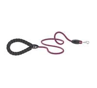 Ferplast Laisse pour Chien Sport Extreme, en Corde de Nylon avec Mousqueton en métal, poignée rembourrée Confortable, Longueur 120 cm, épaisseur 8 mm, Fuchsia-Noir