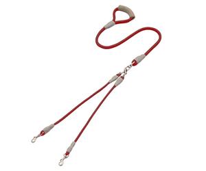 Laisse pour Grands Chiens | Câble Nylon Double Attache | Laisse Renforcee 1.5m avec Poignee Confortable,pour Éducation Canine Randonnée Et Exercice en Extérieur