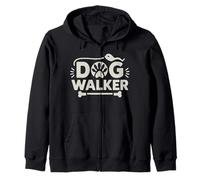 Laisse pour promeneur de chien Motif empreintes de pattes Sweat à Capuche