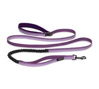 Laisse pour Sportifs HALTI - Laisse élastique Chien Mains-Libres avec Coutures Réfléchissantes & Amortisseur. Convient pour la Course & Marche avec Chiens de taille Moyenne & Grande (Taille L, Violet)