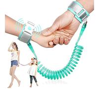 Laisse pour tout-petit, 2 m, lien de poignet anti-perte pour enfants avec verrou à induction, harnais de marche de sécurité pour enfants, supermarché, centre commercial, extérieur, voyage (vert)