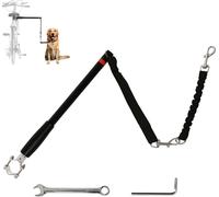 Laisse pour vélo PawHut pour chiens Laisse pour chien Facile à installer et à enlever Laisse pour chien pour vélo, cyclisme, entraînement, jogging, noir