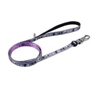 Laisse Premium pour Chiens de méchants Disney - Couleur Grise et Rose - Taille S - Mousqueton pour Collier Inclus - Détails en 3D - Fabriqué en Polyester - Produit Original conçu en Espagne