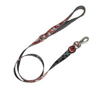 Laisse Premium pour Chiens Minnie Mouse - Rose et Noir - Taille M - Mousqueton pour Collier Inclus - en Polyester - Détails en 3D