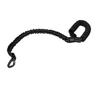Laisse réfléchissante en Nylon pour Animaux de Compagnie, Laisse élastique pour Promener Les Chiens avec poignée en Mousse pour Chiens de Petite, Moyenne et Grande Taille, Bande de (Noire)