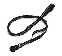 Laisse réfléchissante pour animal domestique avec fermoirs de réglage pour promener et voyager toutes races de chiens absorbant les chocs