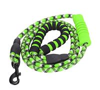 Laisse Réfléchissante pour Chien, Corde de Sécurité Résistante, 177cm, Noir - Confort Ergonomique, Attache Rotative 360°, pour Promenade et Entraînement (Verte)