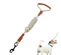 Laisse réfléchissante pour chien - Corde d'entraînement pour service lourd réglable avec poignée rembourrée, câble de traction anti-traction | Forte laisse marche en cuir de protection avec poignée