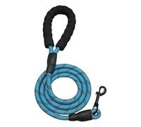 Laisse réfléchissante pour chien de 1,5 m - Laisse en nylon confortable pour petits chiens/moyens/grande taille, pour la marche et l'entraînement en plein air(Bleu)