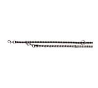 Laisse réglable en nylon TRIXIE - L-XL - 2mxØ18mm - Noir et argent - Pour chien