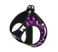 Laisse réglable et confortable avec imprimé tête de mort rose violet pour petits chiens