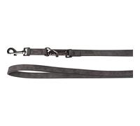 Flamingo Laisse Chien Ajustable Delu Noir, Neuf