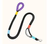 Laisse réglable mains libres pour chien, pour la marche, la course et le jogging - Ceinture avec sangle de poitrine pour propriétaires d'animaux (noir)