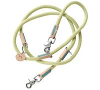 HUNTER Laisse réglable Malia pour Chien, Couleur : Menthe/Naturel, Corde Souple et Cuir Robuste, réglable en 3 Positions, légère, résistante, Look Moderne, fabriquée en Allemagne, Taille : 10/200