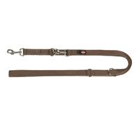 Laisse réglable pour chien Trixie Premium Noisette L/XL
