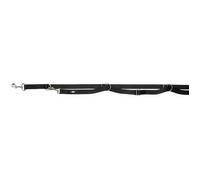 Laisse réglable TRIXIE Premium - Extra longue - L-XL: 3m - 25mm - Noir