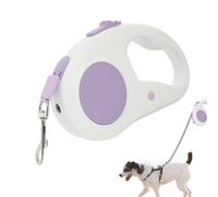 Laisse Rétractable Chien Longe Télescopique de 5 m avec Lumière LED pour