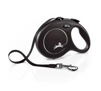 Laisse rétractable - FLEXI - Taille unique - Noir - Pour chiens jusqu'à 50 Kg - Ergonomique
