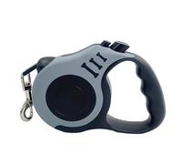 Laisse rétractable for Chien de 3 mètres et 5 Pouces, Corde de Traction for Animaux de Compagnie, 1 pièce(Grey,3m)