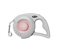 Laisse rétractable pour chien - 4,8 m - Corde guide de race moyenne et grande avec frein pour courir à l'extérieur, cour, plage, camping, marche