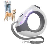 Laisse rétractable pour Chien avec Lampe de Poche Rechargeable, 118 Pouces, poignée Ronde, avec Serrure, lumière respiratoire Ergonomique pour Chiens de Petite et Moyenne Taille - pour Petits Chien