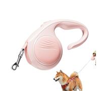 Laisse rétractable pour chien - Charge maximale de 2,99 m - Avec poignée antidérapante - Laisse rétractable pour chiens de taille moyenne - Pour les promenades en plein air, les voyages, la randonnée