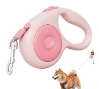 Laisse rétractable pour chien - Construction robuste avec poignée ergonomique antidérapante, grande capacité d'extension pour une grande liberté d'itinérance, ruban en nylon durable et résistant aux