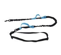 Laisse Rétractable pour Chien, Corde de Traction Ajustable et Réfléchissante, Nylon Portable 2m - Confort et Sécurité, Double Rétractation, Idéale pour Promenade Nocturne (Bleue)
