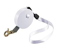 Laisse rétractable pour chien - Corde de traction extensible avec poignée antidérapante pour les animaux de petite et moyenne taille qui marchent avec étui en ABS robuste, fonction de verrouillage