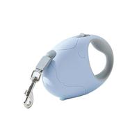 Laisse rétractable pour chien de 3 m/5 m | Laisse de roulette durable pour chiens de petite et grande taille, corde de marche réglable avec poignée antidérapante (bleu, 3 à 15 kg)