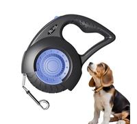 Laisse rétractable pour chien de 4,8 m, ruban de tracteur, laisse portable avec frein pour chiens de grande et moyenne race, marche, entraînement, course à pied, cour, camping, plage