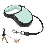 Laisse rétractable pour Chien, Ruban en Nylon Solide de 3/5 m, Frein à Une Main et Verrouillage à Un Bouton, Torsion à 360° sans poignée antidérapante pour Chiens et Chats de (3M)