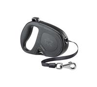Laisse Rétractable pour Grands Chiens FLIPPY ONE TAPE L, Sangle extensible 5 m, max 50 kg, Noir Noir