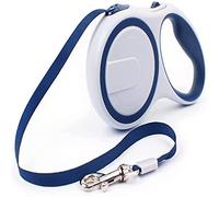 Laisse rétractable Robuste à 360 ° de 3,5 m avec Un Seul Bouton de Rupture et de Verrouillage pour Chiens de Petite, Moyenne et Grande Taille(Blue,5m)