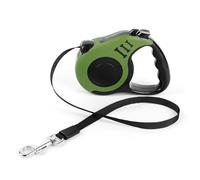 Laisse rétractable robuste anti-nœuds pour chien et chat de petite et moyenne taille - Avec verrou à une main - Poignée ergonomique antidérapante - Ruban en nylon durable pour promenades quotidiennes